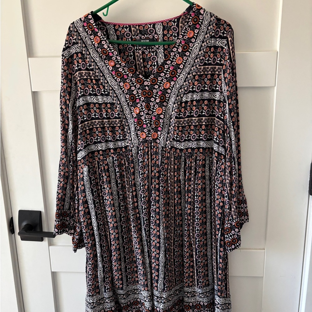 Maeve Naomi Embroidered Tunic Dress size XL VGUC - Picture 7 of 12